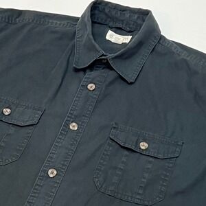 Magellan Outdoors Mens XL Shirt Short Sleeve Button‎ Up Work Casual Black